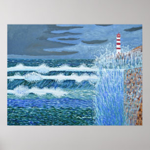 Affiche Mer rugueuse