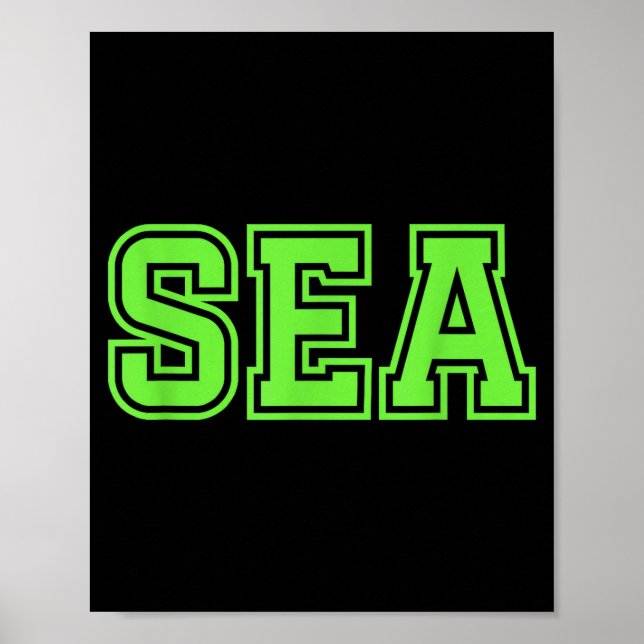 Affiche Mer seattle  (Devant)
