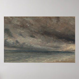Affiche Mer Stormy, Brighton - gendarme