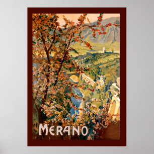 Affiche Merano, Italie