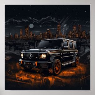 Affiche Mercedes AMG G63 G-Class 2022 VUS de luxe de catég