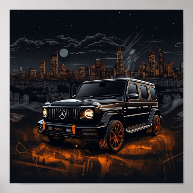 Affiche Mercedes AMG G63 G-Class 2022 VUS de luxe de catég (Devant)