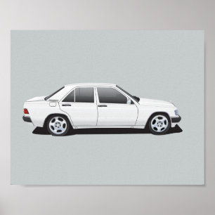 Affiche Mercedes-Benz 190E