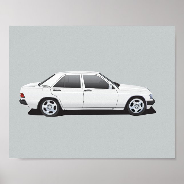 Affiche Mercedes-Benz 190E (Devant)