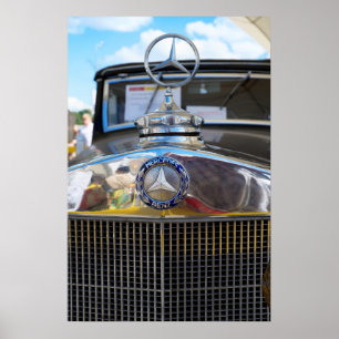 Affiche Mercedes-Benz 260D. Première voiture diesel au mon