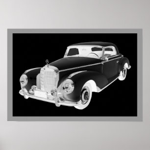 Affiche Mercedes Benz 300 Luxury Car Art