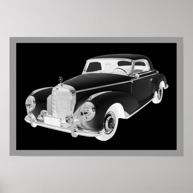 Affiche Mercedes Benz 300 Luxury Car Art (Devant)