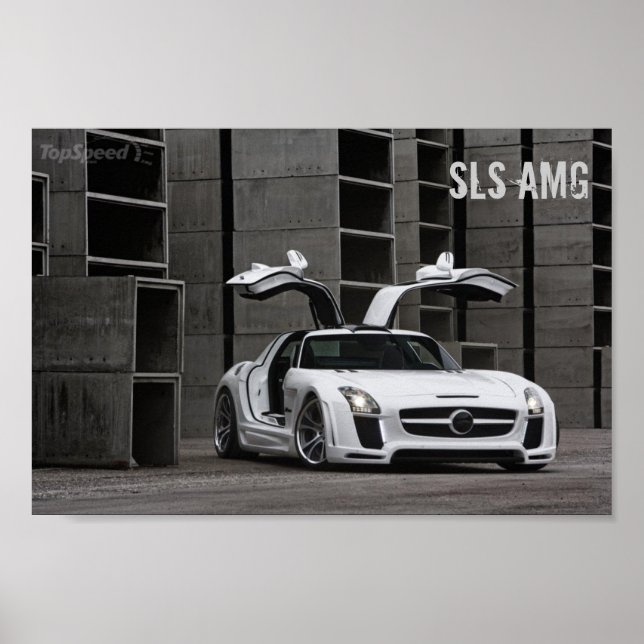 Affiche Mercedes-Benz SLS AMG FAB Design (Devant)