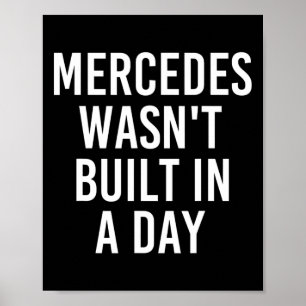 Affiche Mercedes n'a pas été construit dans un jour drôle 
