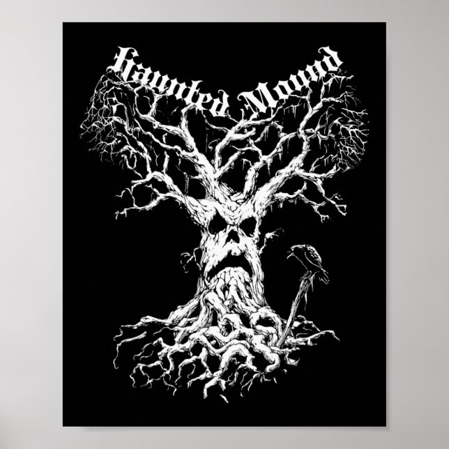 Affiche Merch du séminaire. Créez Un Arbre Fantôme. Haunte (Devant)