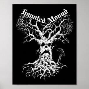 Affiche Merch du séminaire. Créez Un Arbre Fantôme. Haunte