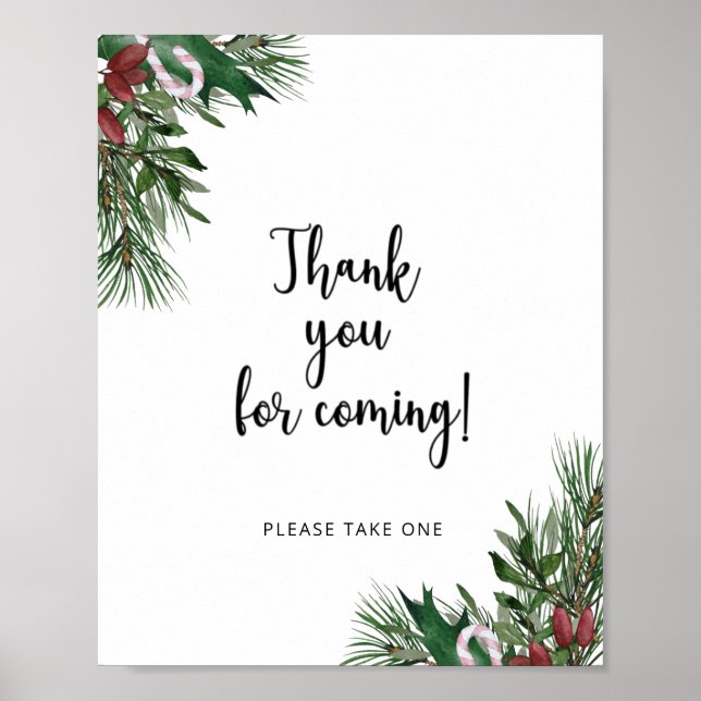 Affiche Merci à feuillage persistant à venir (Devant)