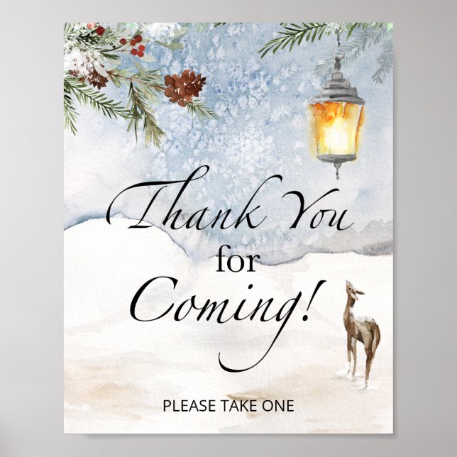 Affiche Merci à feuillage persistant pour la prochaine aff (Devant)