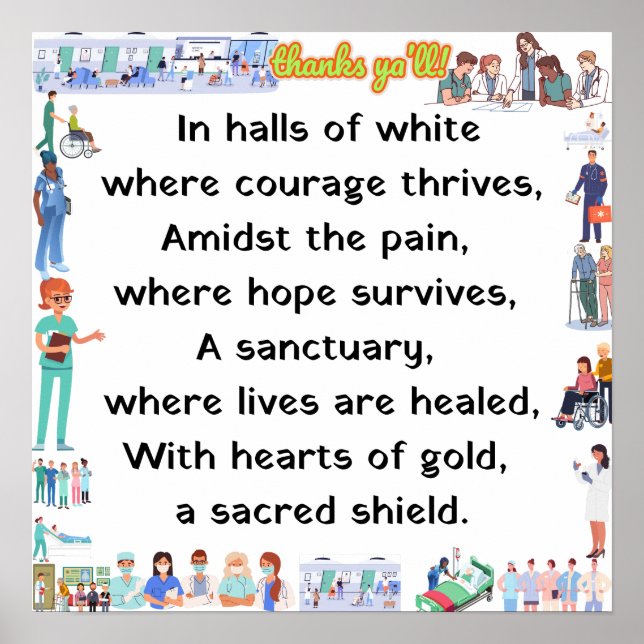 Affiche Merci, chers anges. (Devant)