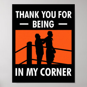 Affiche Merci Coach Boxe Pour Être Dans Mon Plan Corner