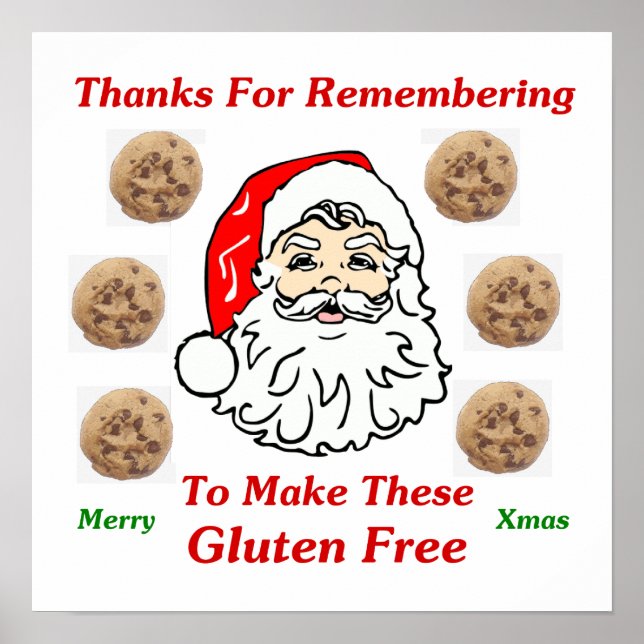 Affiche Merci D'Avoir Renvoyé La Page Pour Que Ces Gluten  (Devant)