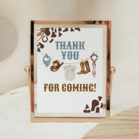 Merci de Baby shower Cowboy pour venir