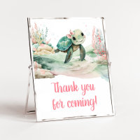Merci de Baby shower de tortue de mer pour les fil