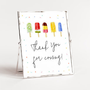 Affiche Merci de Baby shower populaire pour venir