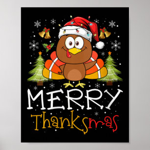 Affiche Merci de drôle de Thanksmas 2025 Joyeux Thanksmas