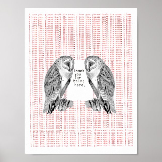 Affiche merci d'être ici (Devant)