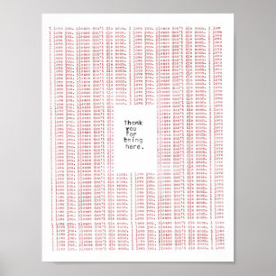 Affiche merci d'être ici