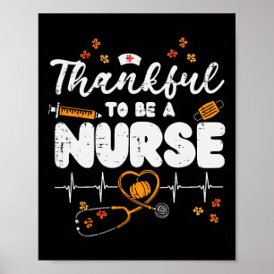 Affiche Merci D'Être Une Infirmière Thanksgiving Scrub Top