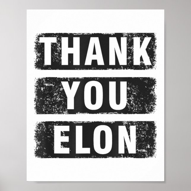Affiche Merci Elon (Devant)