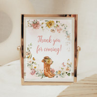 Merci floral de petite fille à la poule pour venir