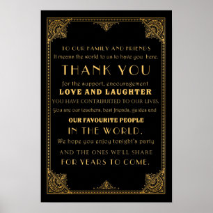 Affiche Merci Gatsby carte de signe mariage inspirée