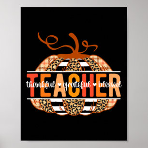 Affiche Merci Gratuit Professeur Merci Thanksgiving Tea