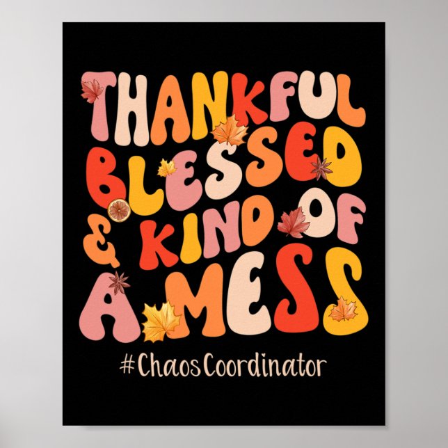 Affiche Merci Heureux Coordinateur Du Chaos Les Vibes D'Au (Devant)