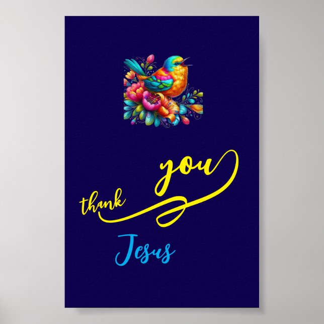 Affiche Merci Jésus (Devant)