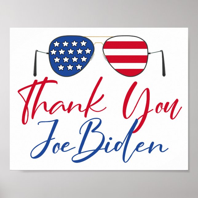Affiche Merci Joe Biden (Devant)