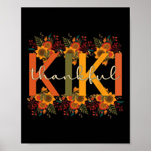 Affiche Merci Kiki Grand-mère Thanksgiving Kiki Grand