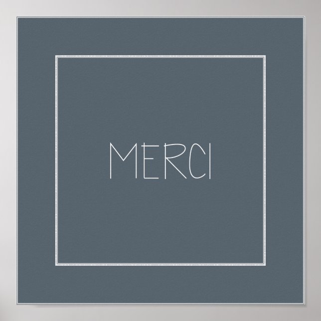 AFFICHE MERCI - MERCI (Devant)