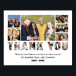 Affiche Merci Photo Collage Farewell Retraite Party<br><div class="desc">Collage photo de Merci personnalisé pour collègue, collègue, collaborateur, chef d'équipe ou patron à la retraite. Ce cadeau photo personnalisable est également parfait comme un appart-gardiste pour le départ de l'enseignant, de l'entraîneur ou des amis. Ce modèle personnalisé est un cadeau d'adieu unique et significatif qui capture les moments précieux...</div>