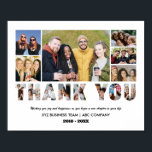 Affiche Merci Photo Collage Farewell Retraite Party<br><div class="desc">Collage photo de Merci personnalisé pour collègue, collègue, collaborateur, chef d'équipe ou patron à la retraite. Ce cadeau photo personnalisable est également parfait comme un appart-gardiste pour le départ de l'enseignant, de l'entraîneur ou des amis. Ce modèle personnalisé est un cadeau d'adieu unique et significatif qui capture les moments précieux...</div>