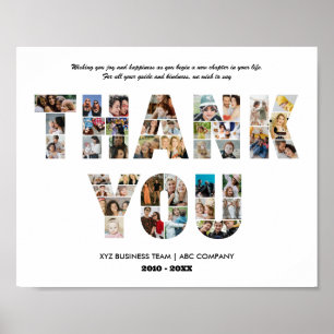 Affiche Merci Photo Collectionneur Adieu Retraité