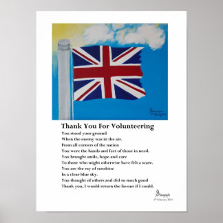 Affiche Merci pour le volontariat