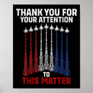 Affiche Merci Pour Votre Attention À Cela, Drôle