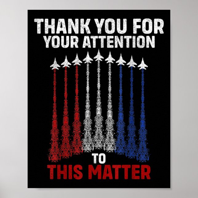 Affiche Merci Pour Votre Attention À Cela, Drôle (Devant)