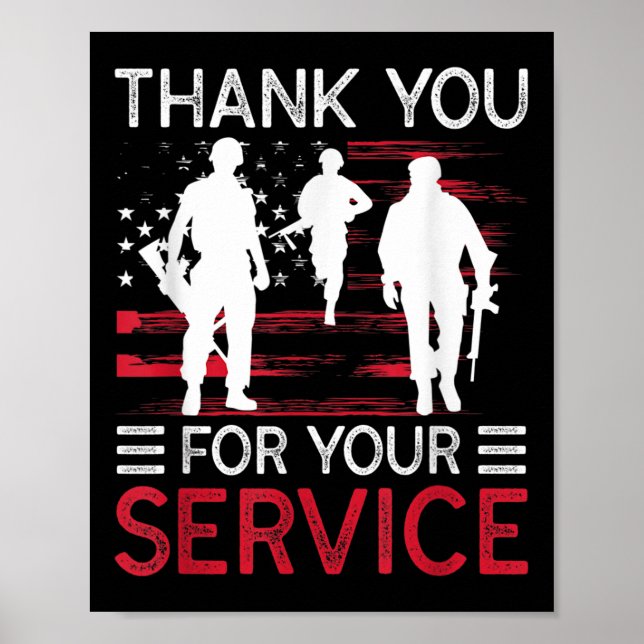 Affiche Merci Pour Votre Service Memorial Day (Devant)