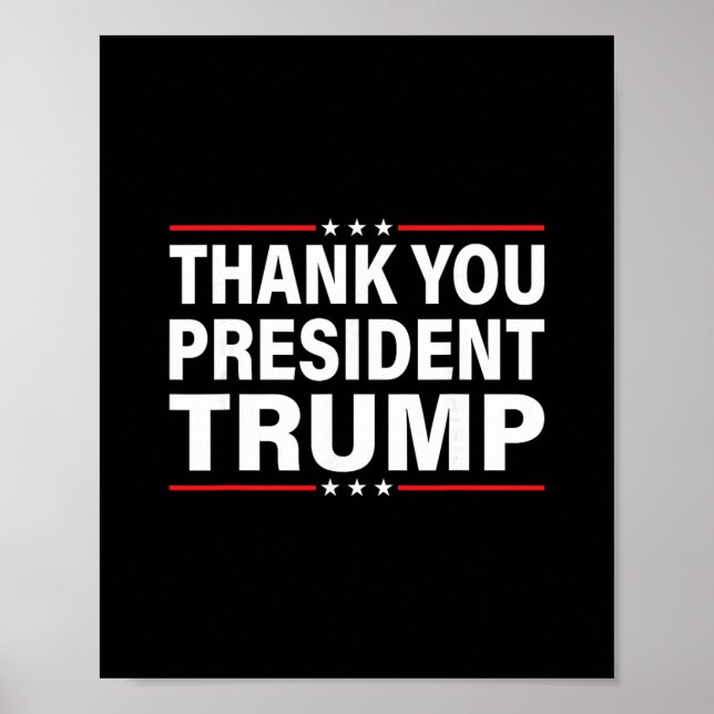 Affiche Merci Trump  (Devant)
