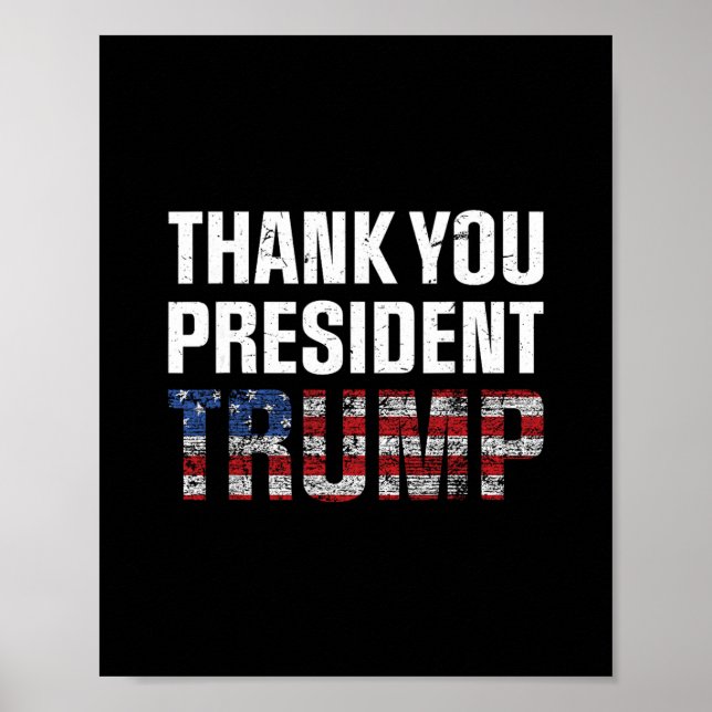 Affiche Merci Trump 2  (Devant)