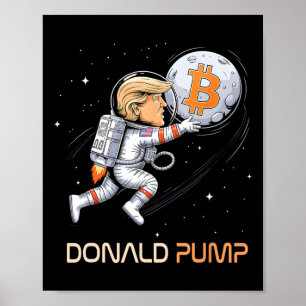 Affiche Merci Trump Bitcoin Donald Pump Crypto Bull Pr