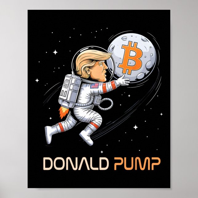 Affiche Merci Trump Bitcoin Donald Pump Crypto Bull Pr (Devant)