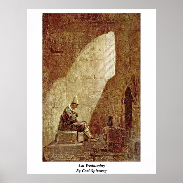 Affiche Mercredi Des Cendres Par Carl Spitzweg (Devant)