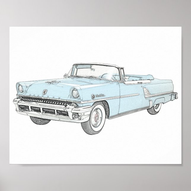 AFFICHE MERCURY MONTCLAIR 1955 (Devant)