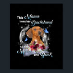 Affiche Mère Art Dachshund Mama Anniversaire<br><div class="desc">Mère Art Dachshund Mama Anniversaire</div>